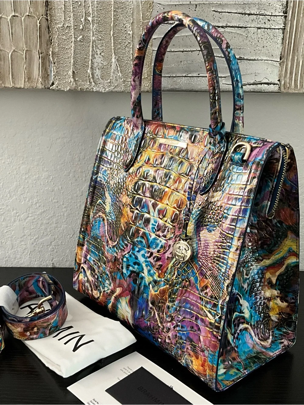 Brahmin Lg. Caroline EUPHORIA MELBOURNE W/Eye GORGEOUS COLORING